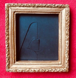 BRANDNEU MAGNETISCHER KÜHLSCHRANK BILDERRAHMEN GOLD HARZ KLASSISCHES RAHMENDESIGN - Bild 1 von 4