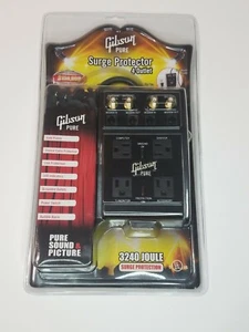 Gibson Pure Surge Protector 4 Outlet Led Indicators Grounded Outlets 3240 Joule - Picture 1 of 6