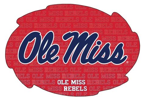 MISSISSIPPI REPEAT SWIRL MAGNET-OLE MISS REBELS CAR MAGNET-NEW FOR 2016! Cover