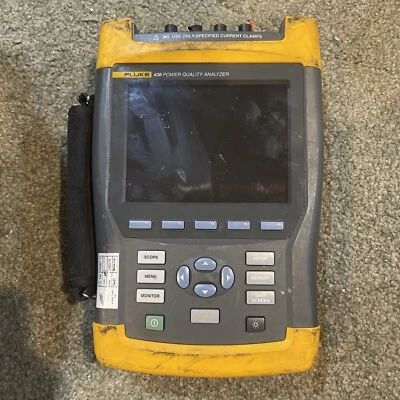 Analizador trifásico de calidad eléctrica Fluke 435 sin probar como está para piezas/reparación Foto 1 de 4