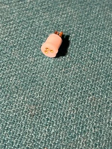 Transistor socket for TO-18 round, 3 pin, gold, solder cup for wiring - Picture 1 of 2