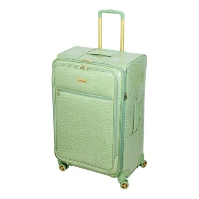 *Equipaje Samantha Brown 30" Exp Spinner duradero PVC con relieve de cocodrilo - verde salvia Foto 1 de 4