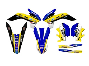 2014-2015 XCF-W RICOCHET Blue Senge Graphics Kit Compatible with KTM - Picture 1 of 10