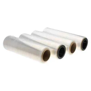 PRO SOURCE 4 Rolls Extra Thick 44 Gauge Clear Stretch Wrap: 15" W x 1,500' Long - Picture 1 of 4