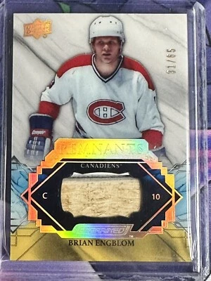 19-20 UD Engrained Hockey Remnants Brian Engblom /65 - Image 1 of 2