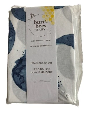 Pack de 3 sábanas ajustables de algodón orgánico para bebé Burt's Bees Hello Moon - nuevas en paquete Foto 1 de 4