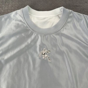 And1 Basketball Jersey Y2K Reversible Shiny White Gray Sleeveless Men Large - Picture 1 of 9