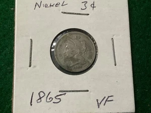 1865 3 Cent Nickel - R40 - Picture 1 of 3
