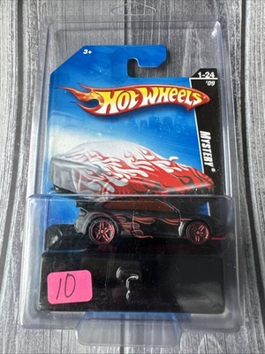 Hot Wheels 2009 Mystery car `08 FORD FOCUS, black red w/ protector and card - Image 1 of 4