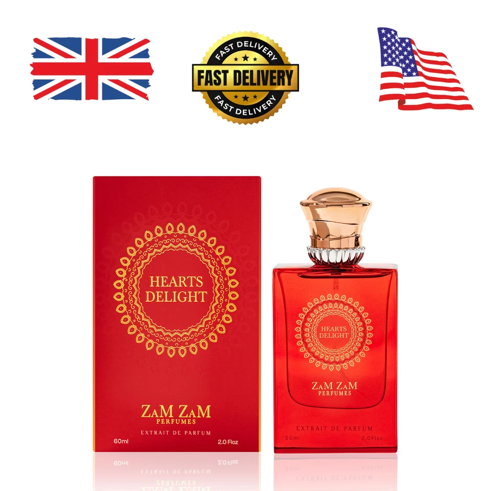 Zamzam Hearts Delight Perfume 60ml – Unisex Eau de Parfum - Image 1 of 3