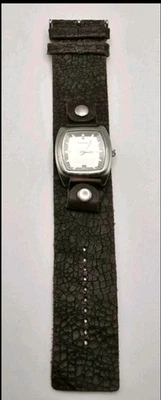 Reloj Fossil Hombre 36mm Tono Plata Fecha Ancho Cuero Puño Banda JR9014 Foto 1 de 4