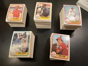 1981- Fleer Baseball Starter Set Lot (599 Diff. Karten, KEINE DOPPELTEN) Guter Zustand. - Bild 1 von 4