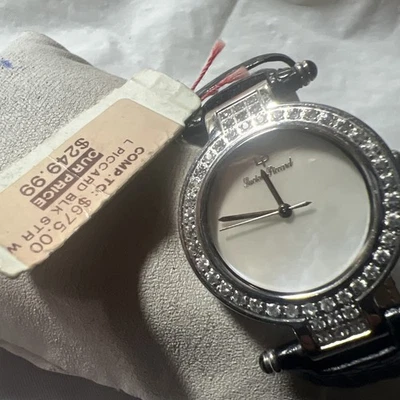 LP Lucien Piccard, classic ladies, museum design, crystal setting, 33 mm,WR30M - Image 1 of 4