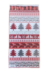 Zündhölzer 50er 12,5cm Schachtel weiß mit Streifen 13,5 x6,5x2cm Streichhölzer - Bild 1 von 1