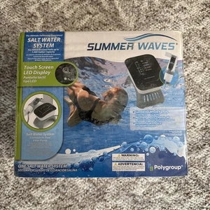 SUMMER WAVES SALT WATER SYSTEM FOR ABOVE GROUND POOLS W/ TOUCH LED DISPLAY - Picture 1 of 5