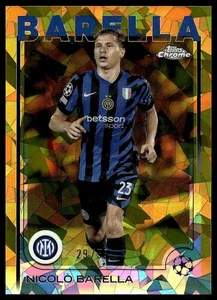 2024-25 Topps Chrome Sapphire Edition UEFA #23 Nicolò Barella Gold #/50 - Bild 1 von 2