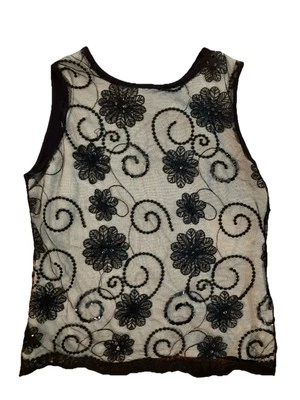 Joseph A. nuevo con etiquetas Camisa negra talla M elástica sin mangas para mujer Foto 1 de 4