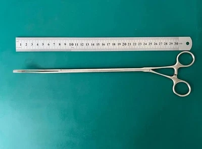 Abrazadera de agarre pulmonar Scanlan 9009-226 Foerster eje de 7 mm, curva izquierda Foto 1 de 4