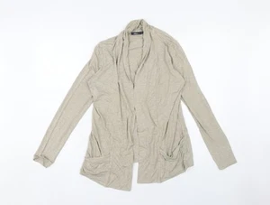 Dash Women's Beige Open Front Cardigan, Size 10, Lightweight - Picture 1 of 12