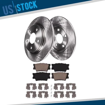 para 2013 2014 2015 - 2017 Toyota Avalon Camry rotores de freno traseros pastillas de cerámica Foto 1 de 4