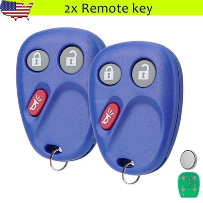 2 for 2002-2009 Buick Rainier Chevrolet Trailblazer GMC Envoy 3B Remote Key Fob - Image 1 of 4