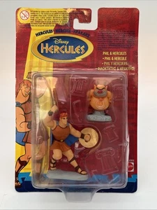 Disney Hercules & Phil Mattel Toy Action Figure Set Brand New Sealed Rare - Picture 1 of 2