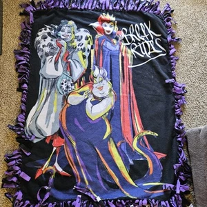 Disney Villians Throw Blanket 48x60” Maleficent Cruella Ursula Warm Blanket - Picture 1 of 11