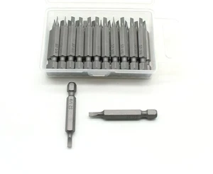 TMAX 25pc 1/8" Slotted Flat Head 2 Inch Impact Ready Screwdriver Insert Bits - Picture 1 of 4