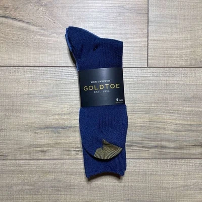 Paquete de 4 calcetines Wentworth Goldtoe para hombre Repreve Crew talla 6-12 1/2 Foto 1 de 4