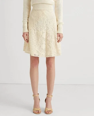 Saia de renda Ralph Lauren patchwork tamanho 6 MSRP $195 - Imagem 1 de 4