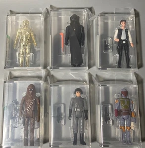 Star Wars Vintage 6 Figures First 12 + Boba Fett AFA 80-80+ NM - Picture 1 of 12