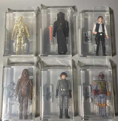 Star Wars Vintage 6 Figures First 12 + Boba Fett AFA 80-80+ NM - Image 1 of 4