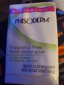 Phisoderm Fragrance Free Facial Cleansing Bar Soap 6 Bars 3.3 oz ea NEW  - Picture 1 of 2
