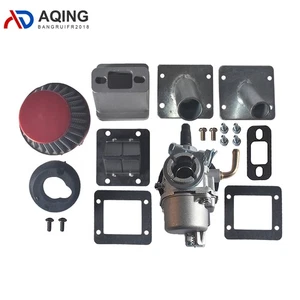 Kit de valor de caña de 32-40 mm y entrada y carbohidratos de 2 tamaños para bicicleta motorizada 49 66 80cc 100cc - Imagen 1 de 13