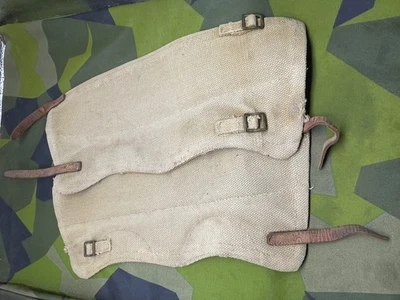 Pair of Original British Army 37 Pattern Webbing Canvas Spats - Image 1 of 4