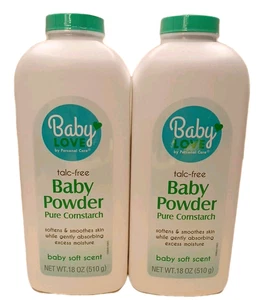 2 BIG Bottles of Personal Care (TALC-FREE) Pure Cornstarch Baby Powder 18oz - Picture 1 of 5