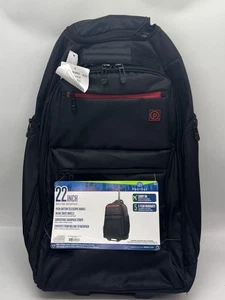Rollrucksack mit Rollengriff schwarz, Rollgepäck Protege 22" - Bild 1 von 3
