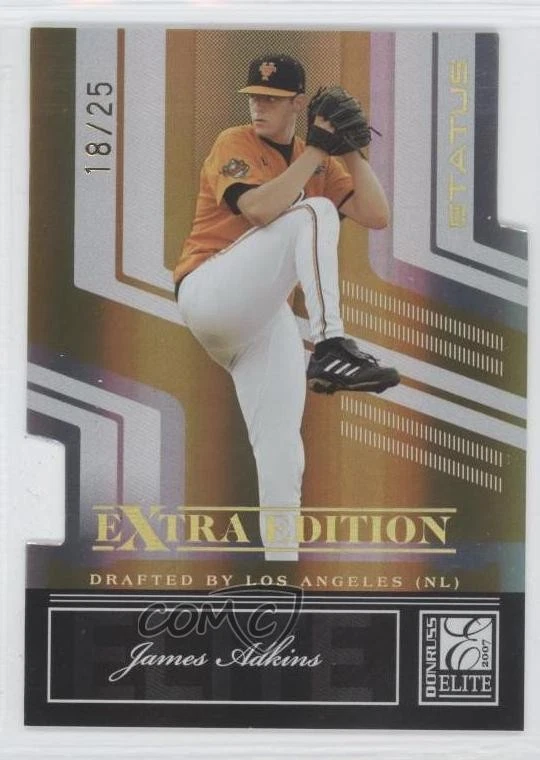 2007 Donruss Elite Extra Edition Status Gold Die-Cut /25 James Adkins #44 - Image 1 of 2