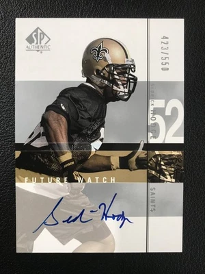 2001 SP Authentic #145 Sedrick Hodge Future Watch Auto /550 New Orleans Saints - Image 1 of 2