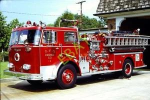 CHARLOTTE, NC Fire Apparatus SLIDE: E-16 1971 SEAGRAVE - Picture 1 of 1