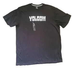 VOLCOM T-SHIRT CEMENT DARK GREY BLACK SIZE XXL LONG LENGTH - Picture 1 of 2