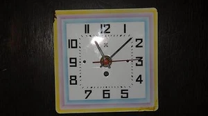 VINTAGE ENAMEL JUNGHANS  WALL CLOCK PLATE GERMAN GERMANY - Picture 1 of 12