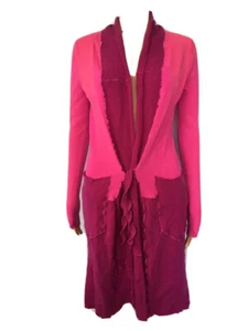 J.Crew Pink Cashmere Duster Sweater Coat Size S - Picture 1 of 7