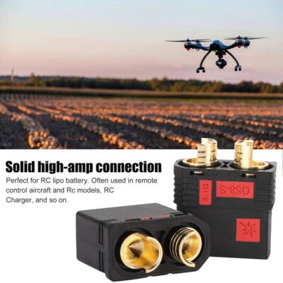 2-20PC Hochstrom Antiblitz Goldstecker QS8-S QS8 Stecker E-Fahrrad E-Bike Roller - Bild 1 von 4