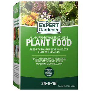 All-Purpose Water Soluble Fertilizer 24-8-16 NPK Fast-Acting Indoor/Outdoor - Picture 1 of 14