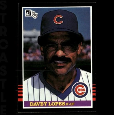 1985 Donruss - Davey Lopes #604 Chicago Cubs ⚾ Baseball Card - Image 1 of 3