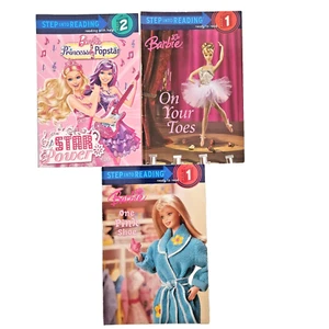 Lot of 3 Barbie Step Into Reading Books Level 1 & 2 - Picture 1 of 8