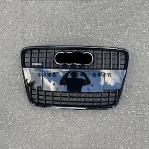 Para Audi Q7 SQ7 2007-2015 Estilo Sprot Tira Anillo Negro Parachoques Delantero Rejilla - Imagen 1 de 3