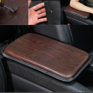 1xCar Armrest Pad Cover Universal Auto Center Console Box Pu Leather Cushion Mat
