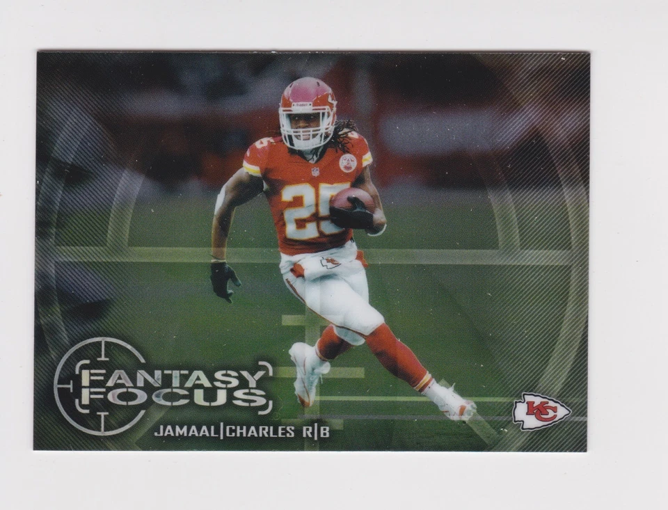 2014 Topps Chrome Mini Fantasy Focus Jamaal Charles FF-JC Kansas City Chiefs - Image 1 of 2